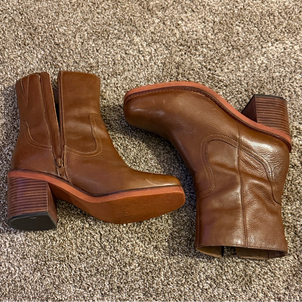 Seychelles Chestnut Heeled Boots